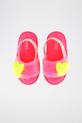 Zapatillas de casa - Rosa empolvado y amarillo