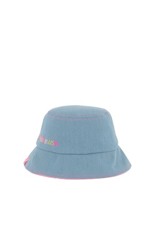 Gorro bucket reversible - Rosa y azul cobalto