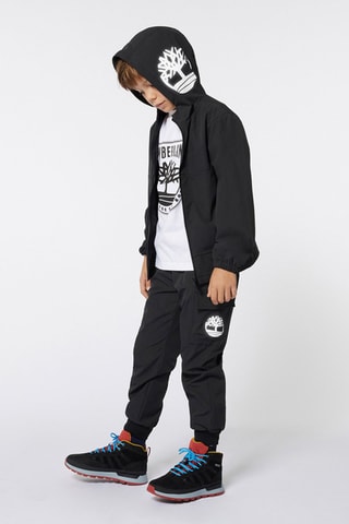 Cortavientos con capucha - Negro - Timberland 