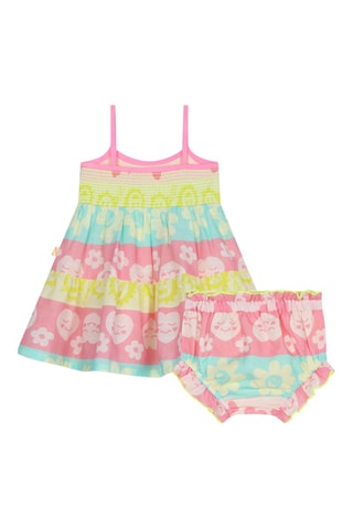 Vestido y cubrepañal - Rosa