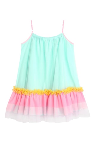 Vestido avolantado - Verde