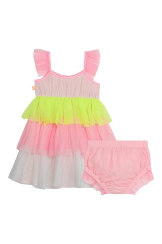 Vestido y cubrepañal - Rosa
