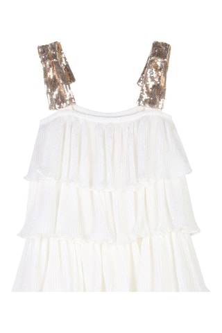 Vestido avolantado - Blanco