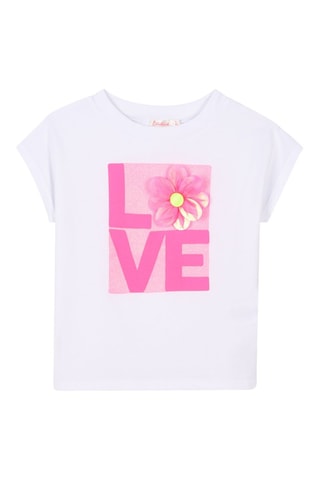 Camiseta - Blanco y rosa