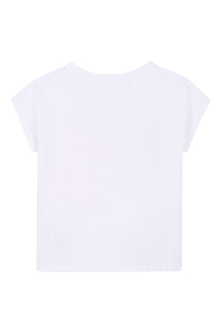 Camiseta - Blanco y rosa