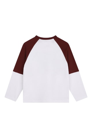 Camiseta efecto doble prenda de algodón orgánico - Blanco - Timberland