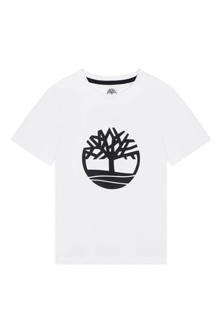 Camiseta y bermudas de algodón orgánico - Negro y blanco - Timberland