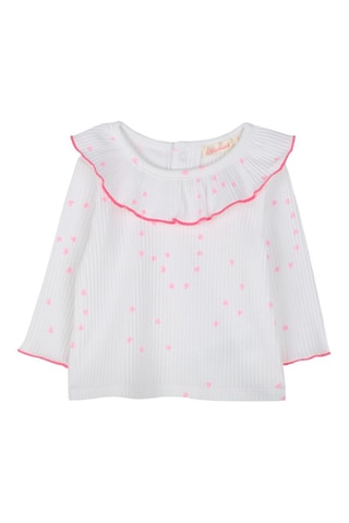 Blusa y leggings de algodón orgánico - Blanco