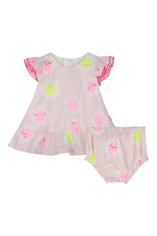 Vestido y cubrepañal - Rosa empolvado