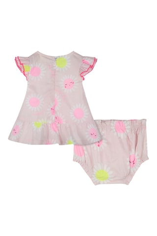 Vestido y cubrepañal - Rosa empolvado