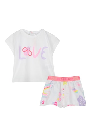 Camiseta y short - Blanco