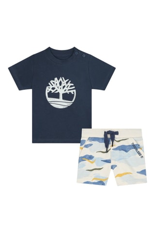 Camiseta y bermudas - Azul noche y marfil - Timberland