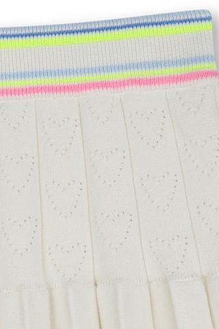 Falda plisada - Blanco