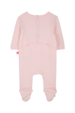 Pelele y gorro de algodón orgánico - Rosa empolvado