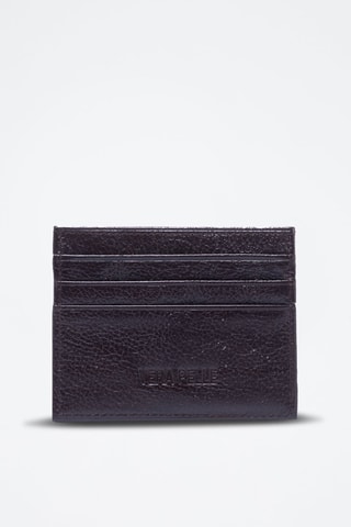 Porte-cartes en cuir - Marron