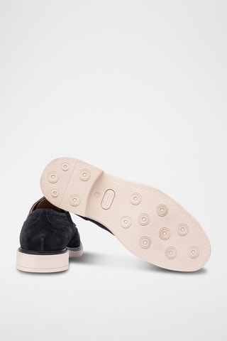 Derbys en cuir - Bleu