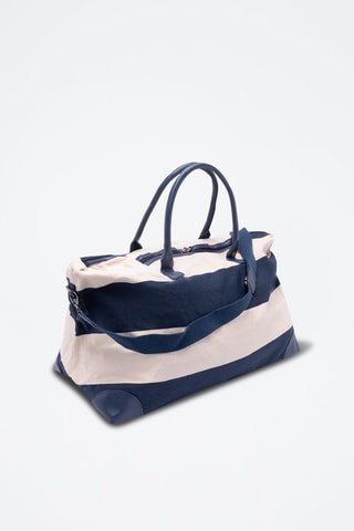 Sac à main - Bleu et écru