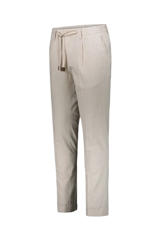 Pantalon en lin - Blanc et beige