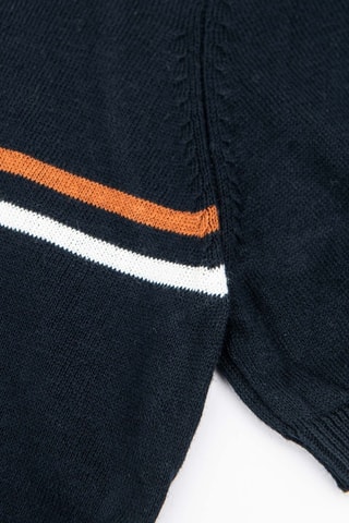 Trui - Wit, blauw en oranje