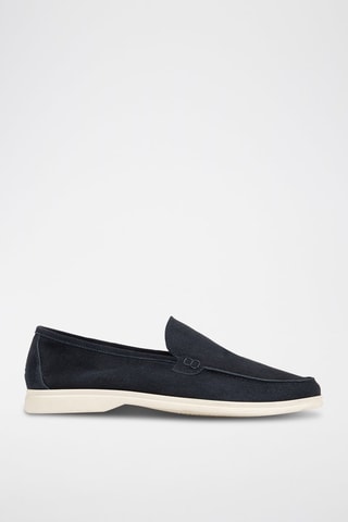 Nubuck Mocassins - Blauw