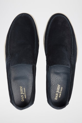 Nubuck Mocassins - Blauw