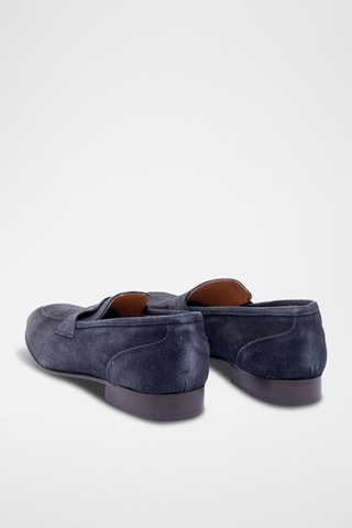 Mocassins en nubuck - Bleu