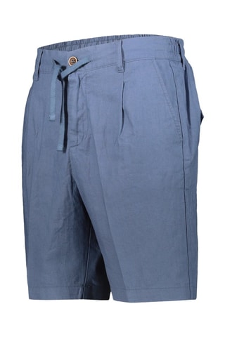 Linnen Bermuda - Blauw