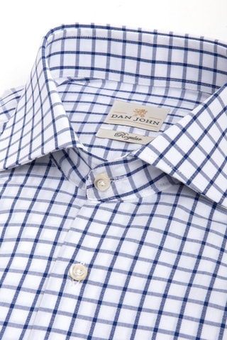 Blouse - Wit en blauw