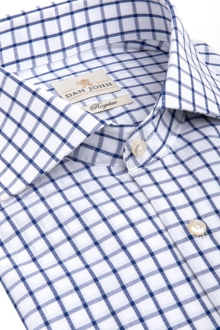 Blouse - Wit en blauw
