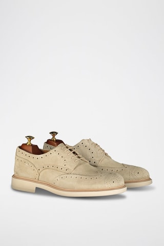 Derbys en nubuck - Beige
