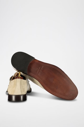 Derbys à boucles en nubuck - Gris