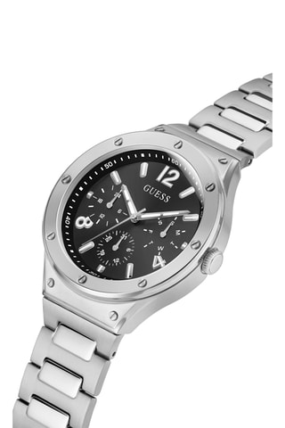 Orologio al quarzo in acciaio riciclato - Cronografo - Argentato