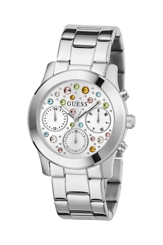 Orologio al quarzo in acciaio - Cronografo - Argentato