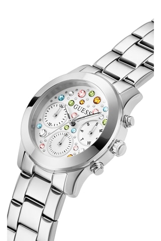 Orologio al quarzo in acciaio - Cronografo - Argentato