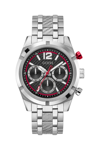 Orologio al quarzo in acciaio riciclato - Cronografo - Argentato