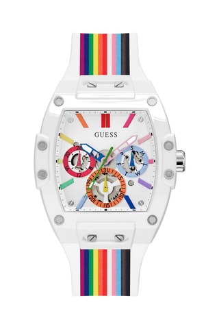 Orologio al quarzo in silicone - Cronografo - Multicolore e bianco