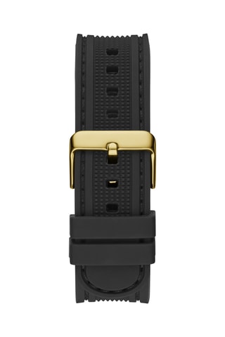 Orologio al quarzo in silicone - Nero e dorato