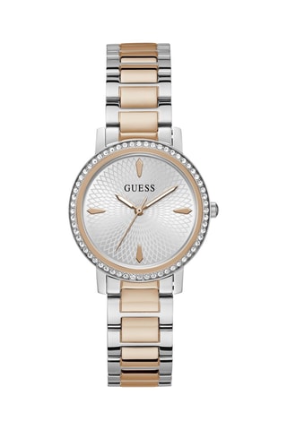 Orologio al quarzo in acciaio - Argentato e dorato