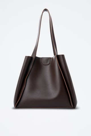 Sac porté épaule et pochette - Marron