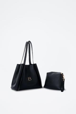 Sac porté épaule et pochette - Noir