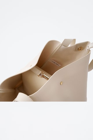 Sac porté épaule et pochette - Beige