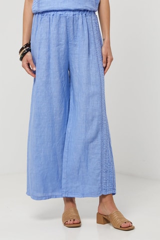 Pantaloni in lino - Blu