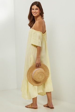 Abito 100% lino - Giallo