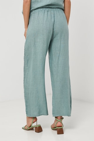 Pantaloni in lino - Verde