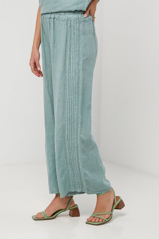 Pantaloni in lino - Verde