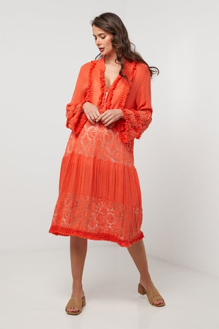Abito in lino - Arancione