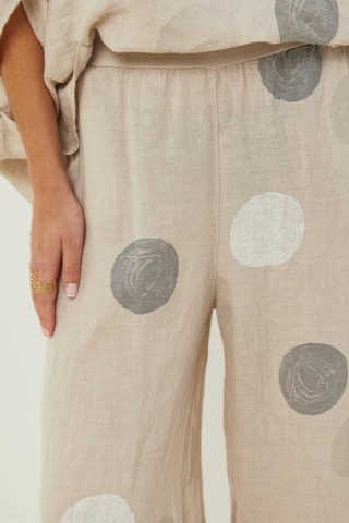 Pantaloni 100% lino - Beige