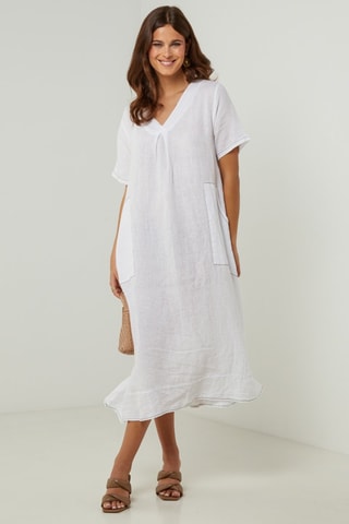 Abito 100% lino - Bianco