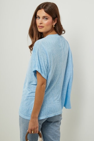 T-shirt oversize - Celeste