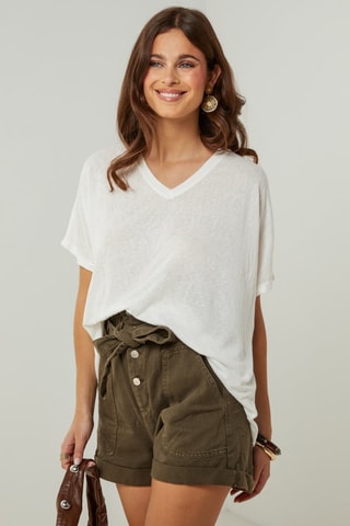 T-shirt oversize - Bianco